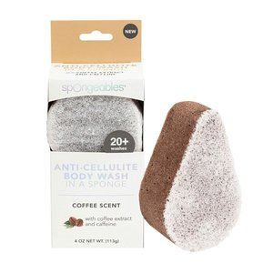 Spongeables Anti-cellulite Body Wash In A Sponge Spa, Coffee Scent